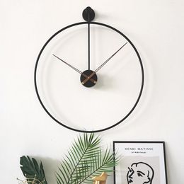 Wall Clocks Large Vintage Metal Clock Fashion Creative Watches Home Simple Decoration Office