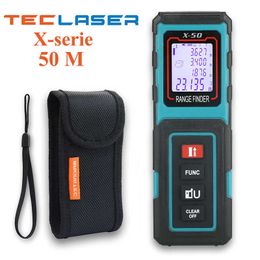 TECLASER Laser Metre Rangefinder 40M Ruler Trena Roulette Digital Tape Outdoor Home ure Tool 210719