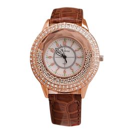 Fashion Ladies Watch Quartz Watches Leather Strap Glass Wristwatch Montre De Luxe Wristwatches For Ladies