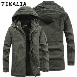 Men Winter Jacket Thicken Military Jacket Outdoor Tactical Fur Lined Warm Coat Men Jacket Fashion Clothing Ropa Para Hombre 211216