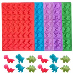 48 Cavity Dinosaur Silicone Mould Chocolate Cake Candy Ice Cube Tray Mould Desserts Baking Decorating Tools