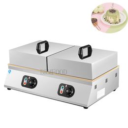 stainless steel 220V Knob Control Double Head Souffle Machine Waffle Fluffy Japanese Pancakes Pancake Maker And Recipe