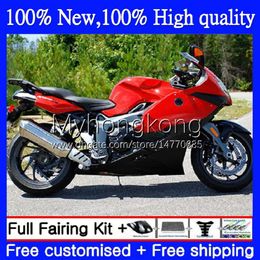 Bodywork +Tank cover For BMW K1200-S K1200 S K1200S 2005 2006 2007 2008 2009 2010 Body 4No.82 K 1200S 05-10 K-1200S Glossy red new K 1200 S 05 06 07 08 09 10 Full Fairing Kit