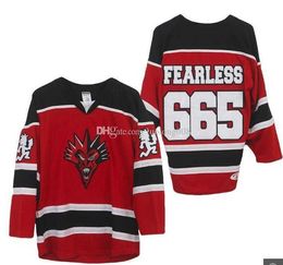 202020Insane Clown Posse Fearless Fred Fury Red White Black Hockey Jersey Customize any number and name Jerseys