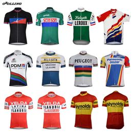 Multi Styles New Retro Team Cycling Jersey Customized Road Mountain Race Top Classical OROLLING H1020
