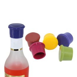 500pcs Reusable Silicone Wine Beer Top Bottle Cap Stopper tool Drink Saver Sealer Beverage Home Kitchen Bar Tools#304