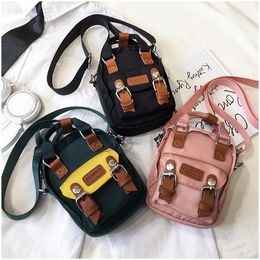 girls casual handbags fashion kids Women canvas one shoulder bag INS children nylon messenger bags casual change purse F318