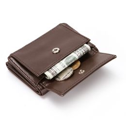 HBP Cross-border European and American hot wallet PU short card package men's mini small wallet portable key purse
