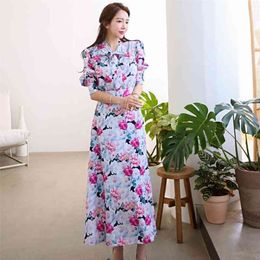 summer Korean temperament bow tie lace printing fashion big swing dress women Sheath Knee-Length 210416