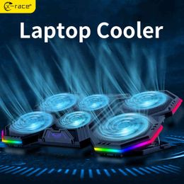 X-Race Notebook Radiator Air laptop Stand with 6 fans Computer cooler Fan Base mute Suitable 12-21 inche cooling pad