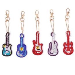 5D DIY Animal Full Drill Special Painting Keychain Keyrings Women Bag Pendant Mosaic Key Ring Diamond keychain Gifts