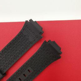 Watch Bands 18mm Watchband Black Silicone Rubber Strap For T111417A Accessories Stainless Steel Buckle2741