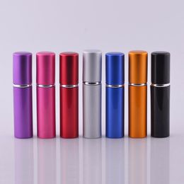 5ml Empty Perfume Bottle 7 Colours Refillable Bottle Aluminium Spray Atomizer Bottles Portable Traveller Pump Sprayer Cosmetic Containers Support Logo Customised