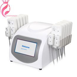 Professional Body Shaping 5mw 635nm-650nm Diode Laser Cellulite Removal Fat Loss Beauty Equipment 14 Pads