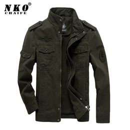 CHAIFENKO Cotton Military Jacket Men Bomber Soldier MA-1 Style Army s Coat Casual Pilot Tactics M-6XL 211217