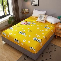 Bed Cover Mattress Bedspread Cotton Bed Spread Elastic Bedcover Simple Style Blanket Set Home Decor (no include pillowcase)F0061 210420