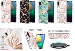 Marble TPU IMD Stone Rock flowers Shockproof phone Cases for Samsung A51 A71 A12 A22 A82 A32 A52 A72 5G S20 S21 PLUS S21FE