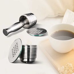 2nd Generation Stainless Steel Metal Refillable Reusable Capsule For Nespresso Machine Inoxidable Coffee Pod Filters 210607