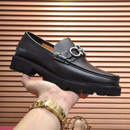 Top quality Dress Shoes fashion Men Black Genuine Leather Pointed Toe Mens Business Oxfords gentlemen travel walk casual comfort kmjkk0008