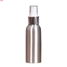 Bright Sliver Spray Bottle Aluminum/Plactic Cap Perfume Atomizer 20ml 30ml 50ml 60ml 80ml 100ml 120ml Travel 20pcs/lotjars
