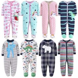Orangemom Christmas Spring Autumn Baby Clothing born Soft Fleece Rompers 0-24m Infant Jumpsuit Cartoon Costumes Pajamas 211011