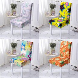 cushioned dining bench UK - Chair Covers Color Snowflakes Cushion Cover With Back Dining Chairs Office Bench Home