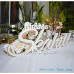 Mr and s Last Name Table Sign Personalized Wedding s sign wedding decoration 211108