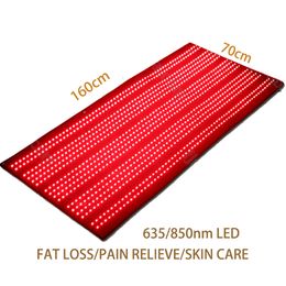 Extra Large Size Red Light Dual Wavelength Far Infrared Mattress Lipo Hot Shaper Body Contouring Belt for Pain Relief