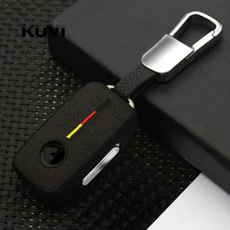 Suede TPU car key cover case shell fob for VW Golf Bora Jetta POLO GOLF Passat Octavia A5 Fabia For SEAT Ibiza Leon