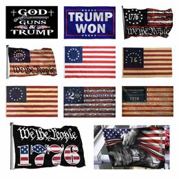  Stok Amerikan Flag-inançtan korku Tanrı İsa 3x5ft bayraklar 100d polyester pankartlar kapalı açık canlı renk yüksek kalite iki pirinç gromets 496