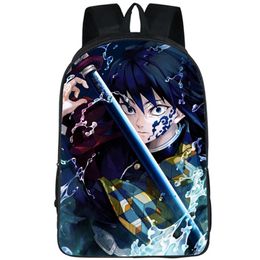 Tomioka Giyuu backpack Demon Slayer daypack Kimetsu no yaiba school bag Anime packsack Print rucksack Picture schoolbag Photo day pack