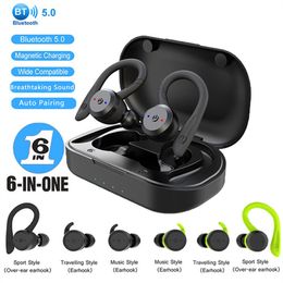 BE1032 Blue Tooth5.1 IPX7 Waterproof Earphone Wireless sports Headphones TWS Stereo Earbuds Noise Cancelling Headset With Mic