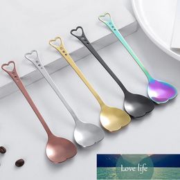 Love Cake Dessert Spoon Stainless Steel Coffee Teaspoon Candy Colour Spoon Kitchen Supplies Factory price expert design Quality Latest Style Original Status