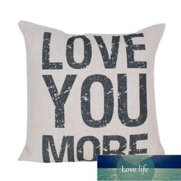 Fashion Letters Cushion Cover Cotton Linen Pillow Cover Black White Color Matching Throw Pillow Cover Home Decor 45x45cm Factory price expert design Quality Latest