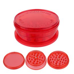 Wholesaler Acrylic grinders for smoking wholesale spice Crusher Manual machine Plastic Herb grinder tobacco
