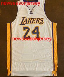 100% Stitched #24 Home Basketball Jersey white Mens Women Youth Custom Number name Jerseys XS-6XL