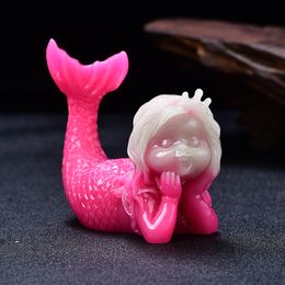 Beautiful Luminous Halloween Mermaid Room Decor Figurine Meditation Healing