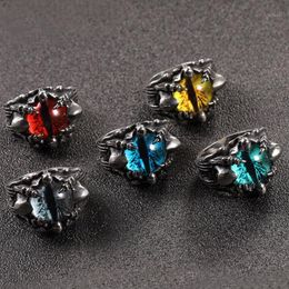 Cluster Rings Vintage Creative For Men Women Personality Male Punk Hip Hop Ring Jewelry Men's Bar Night Club Accessories Gifts