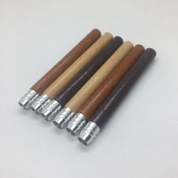 Cool Natural Wooden Dugout Pipe Dry Herb Tobacco Smoking Handpipe Handle Preroll Cigarette Philtre Holder Tips Tube One Hitter Catcher Dugouts Box Accessories