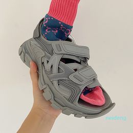 2021 summer Fashion sandals Slides Foam Runner Designers Buckle Womens shoe Hook & Loop Platform wear resistant female Adhesive s2021