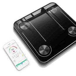 USB Charging Body Electronic Scales Fat Scale Floor Glass Smart LED Digital BMI Weight Balance Bariatric Bathroom Bluetooth Sca H1229