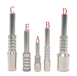 GR2 Titanium Nail 10mm 14mm 18mm Smoking Accessories Tools 5 Styles for Hookahs Dab Oil Rig Wax Glass Water Bongs