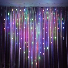 Multi 3.5M 100SMD Dragonfly LED String Curtain Lights Holiday Xmas Wedding Decor 