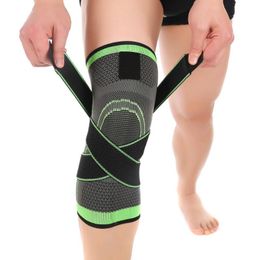 Sports Kneepad Men Pressurised Elastic Knee Pads Support Belt Fitness Gear Basketball Running Brace Protector Elbow &