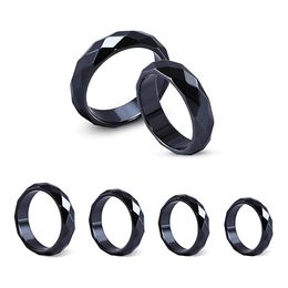 Band Rings No Magnetic Hematite Ring 4mm 6mm 10mm Wide Mix 6 to 13 24Pcs/Lot