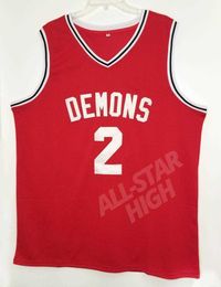mens #2 Tim Duncan High School Basketball Jersey Demons Retro Custom Throwback Fan Sports Jersey Apparel