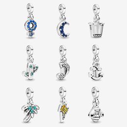 New Listing Charms 925 Silver My Lucky Horseshoe Dangle Charm Fit Pandora Original New Me Link Bracelet Fashion Jewellery Accessories