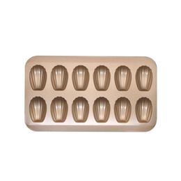 Baking & Pastry Tools Retail/Wholesale 12Cup Nonstick Madeleine Pan Shell Shaped Carbon Steel Mold Mould