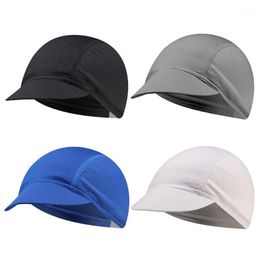 Cycling Caps & Masks Solid Colour Mesh Wear Bike Hats Breathable Bicycle Free Size Sunscreen Elastic Men And Women 4 Style Choice