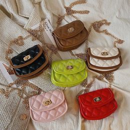 Kids Purses and Handbags 2022 Cute Girls Mini Crossbody Bag Candy Colour Baby Coin Pouch Children Clutch Bag
